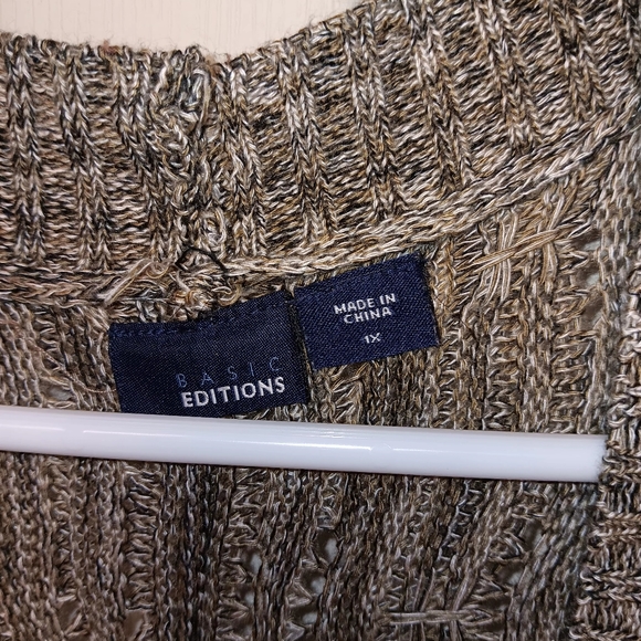 Basic Edition Sweater Cover Up 3/4 length sleeves - Picture 2 of 5